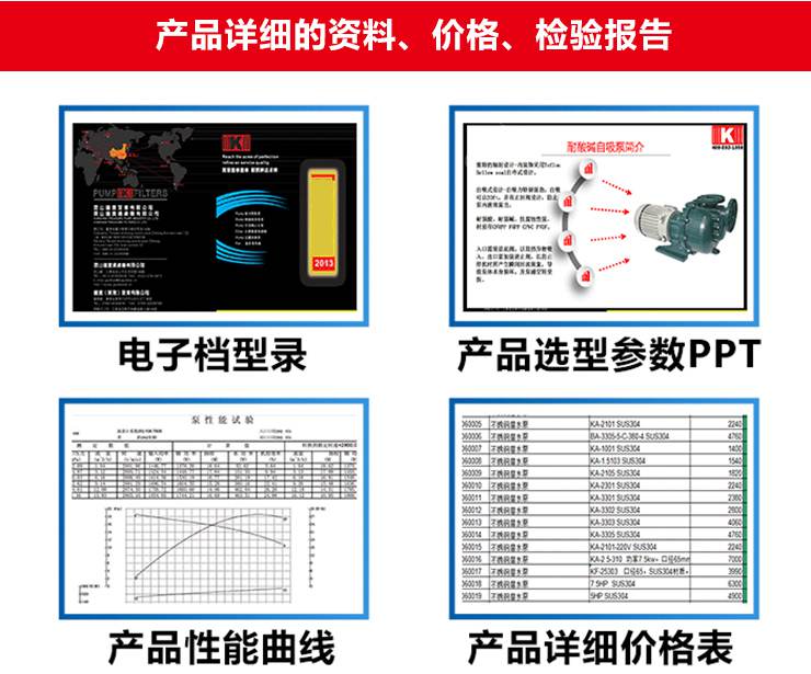 1KCL自吸泵資料提供