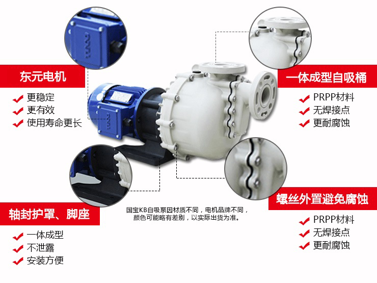 氟塑料耐酸堿自吸泵細節(jié)展示